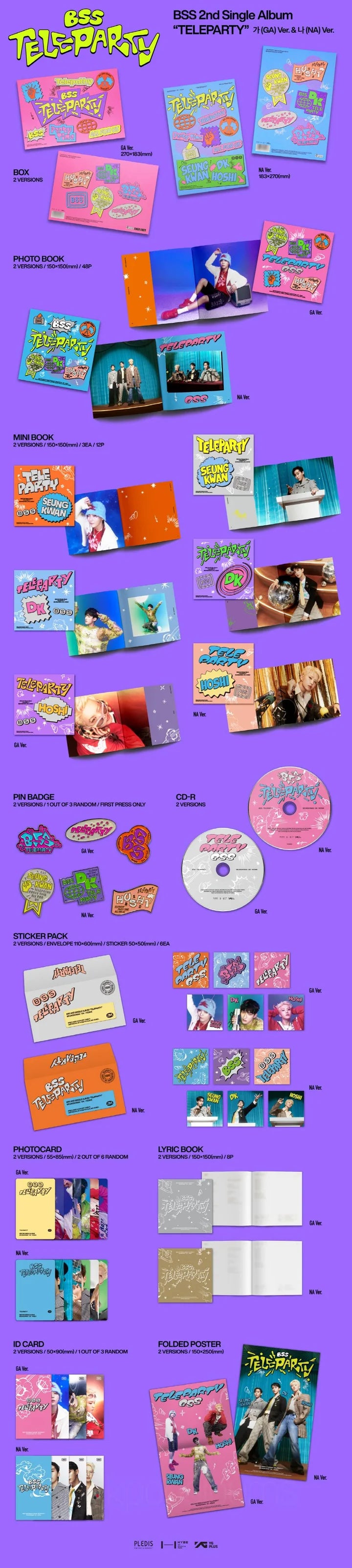 BSS (SEVENTEEN) - TELEPARTY (2nd Single Album)
