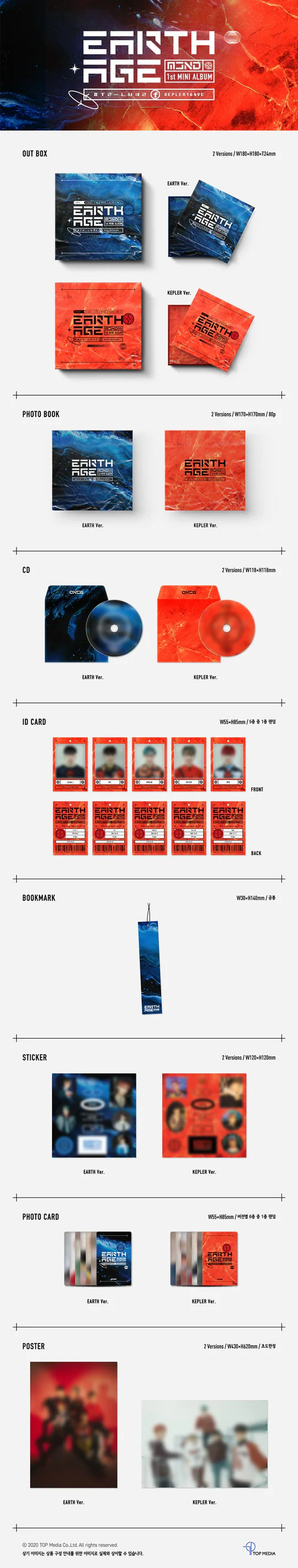 MCND - Earth Age (1st Mini Album) + póster pre-orden