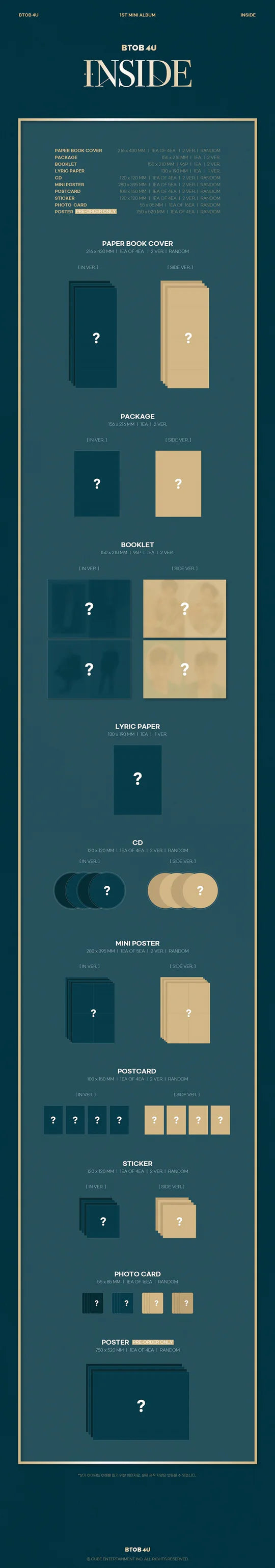 BTOB 4U - Inside (1st Mini Album)