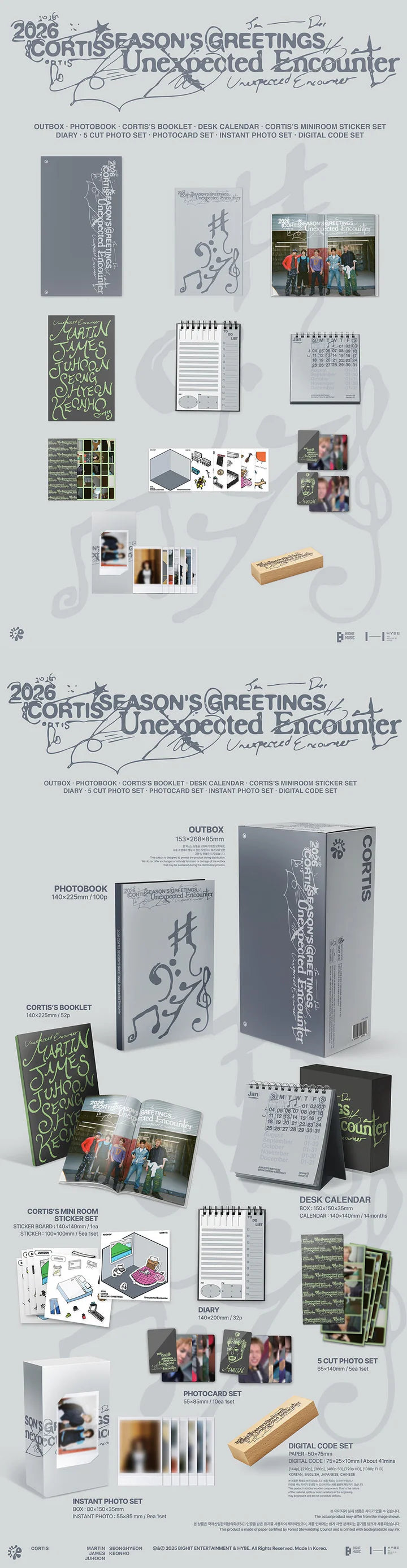 [PRE-ORDEN] CORTIS - UNEXPECTED ENCOUNTER 2026 Season’s Greetings