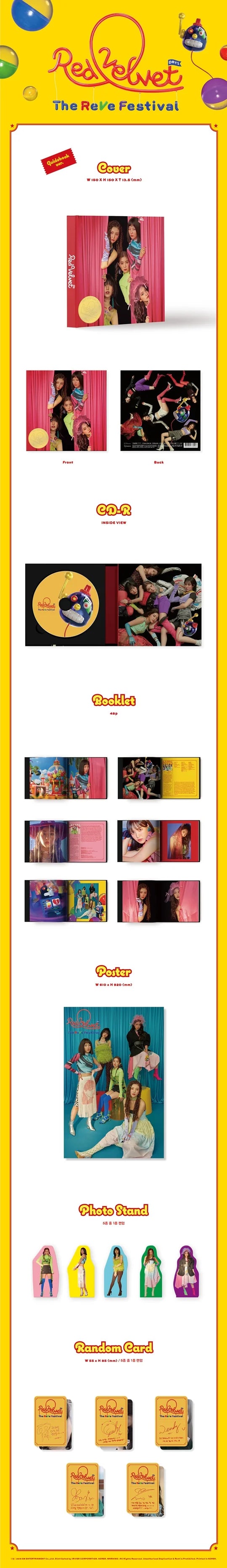 RED VELVET - The Reve Festival Day 1 (6th Mini Album) GUIDE BOOK Version