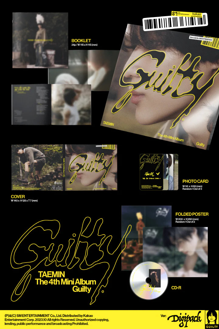 TAEMIN (SHINEE) - Guilty (4th Mini Album) DIGIPACK