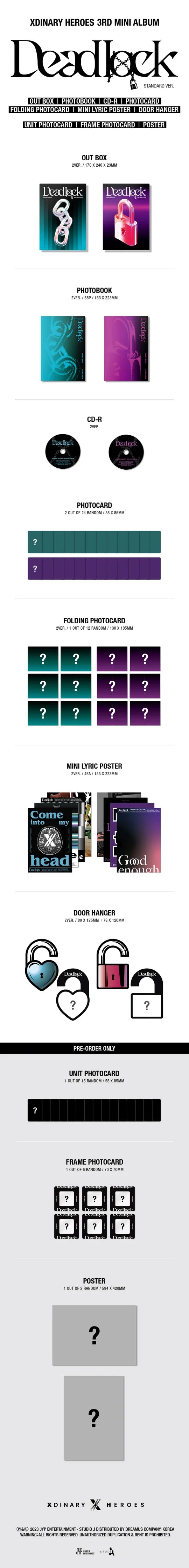 XDINARY HEROES - Deadlock (3rd Mini Album)