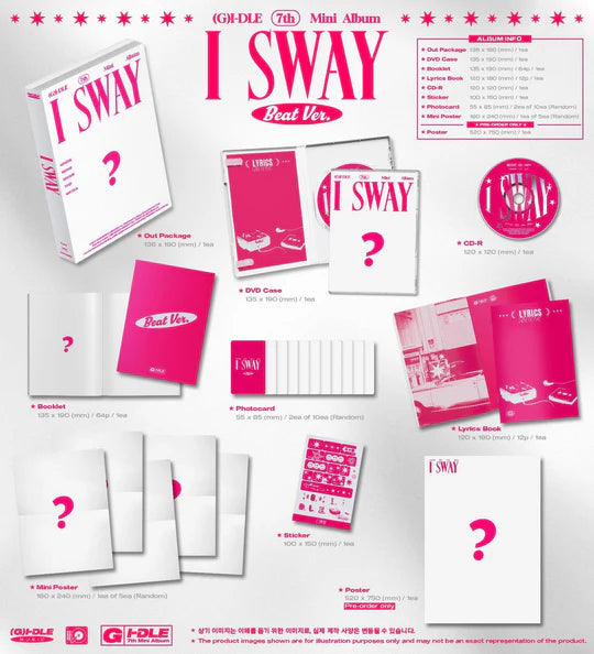 (G)I-DLE - I SWAY (7th Mini Album) Target Exclusive