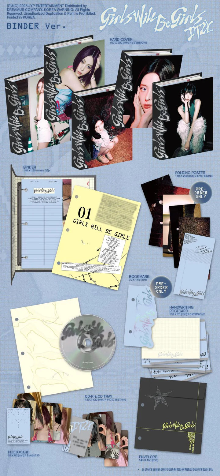 ITZY - GIRLS WILL BE GIRLS BINDER Version