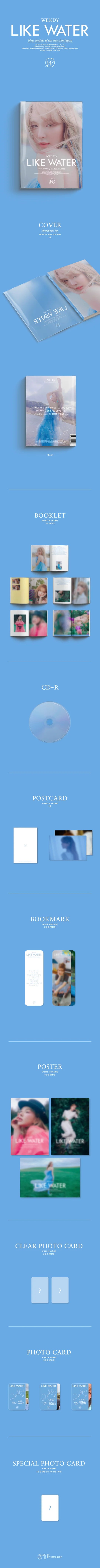 WENDY (RED VELVET) - Like Water (1st Mini album) PHOTOBOOK Version