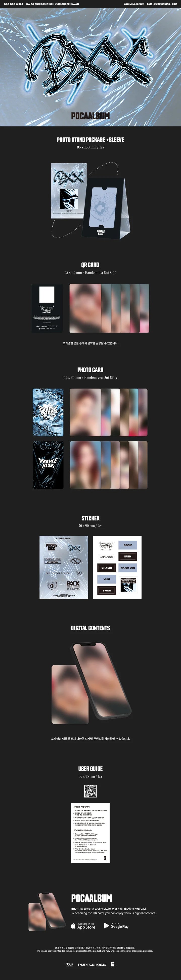 PURPLE KISS - BXX (6th Mini Album) POCAALBUM