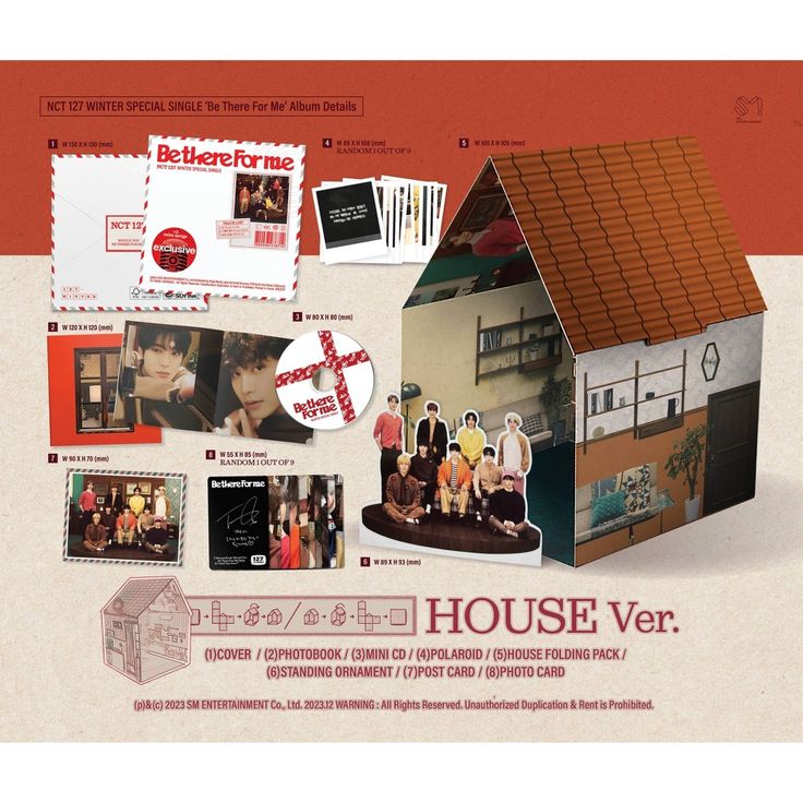 NCT 127 - Be there for me (Winter special single) House ver Target exclusive