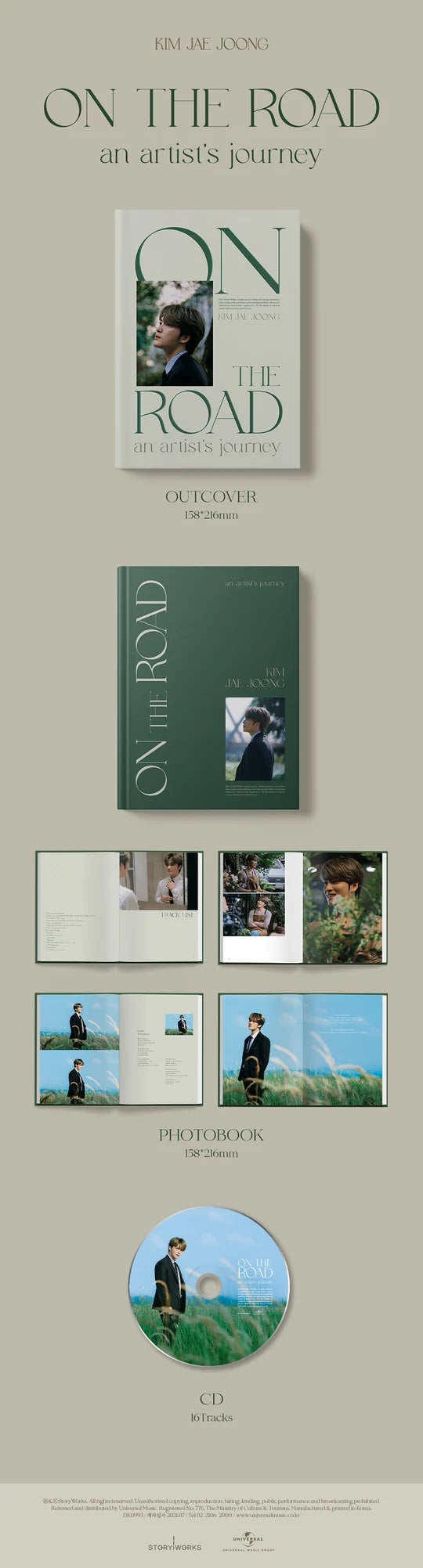 KIM JAEJOONG (JYJ) - ON THE ROAD AN ARTISTS JOURNEY (Soundtrack)