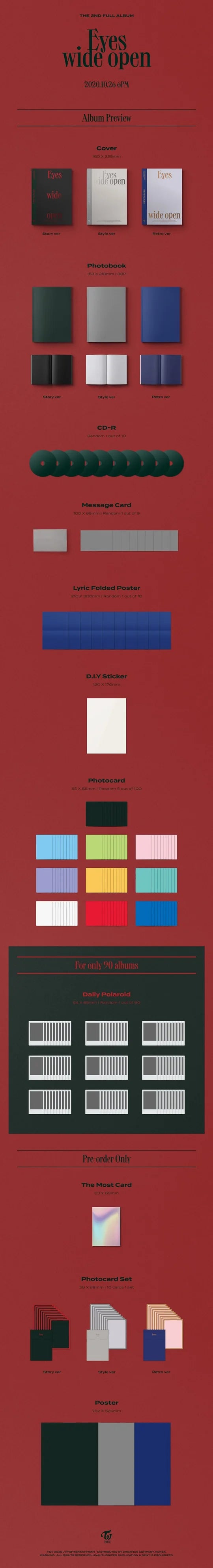 TWICE - Eyes Wide Open (2nd Album)