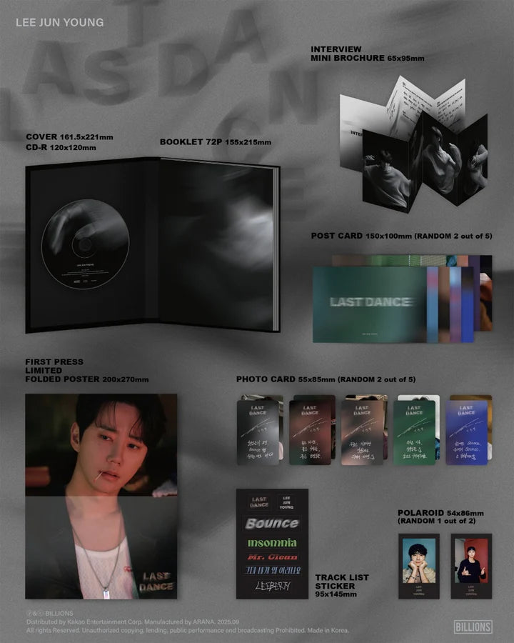 LEE JUN YOUNG - Last Dance (1st Mini Album)