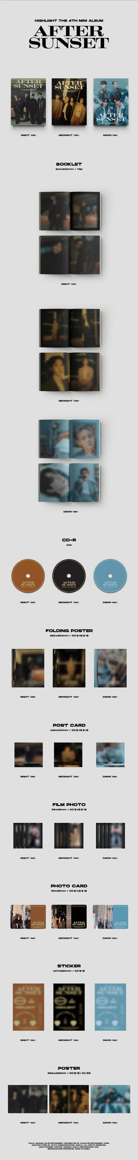 HIGHLIGHT - AFTER SUNSET (4th Mini Album)