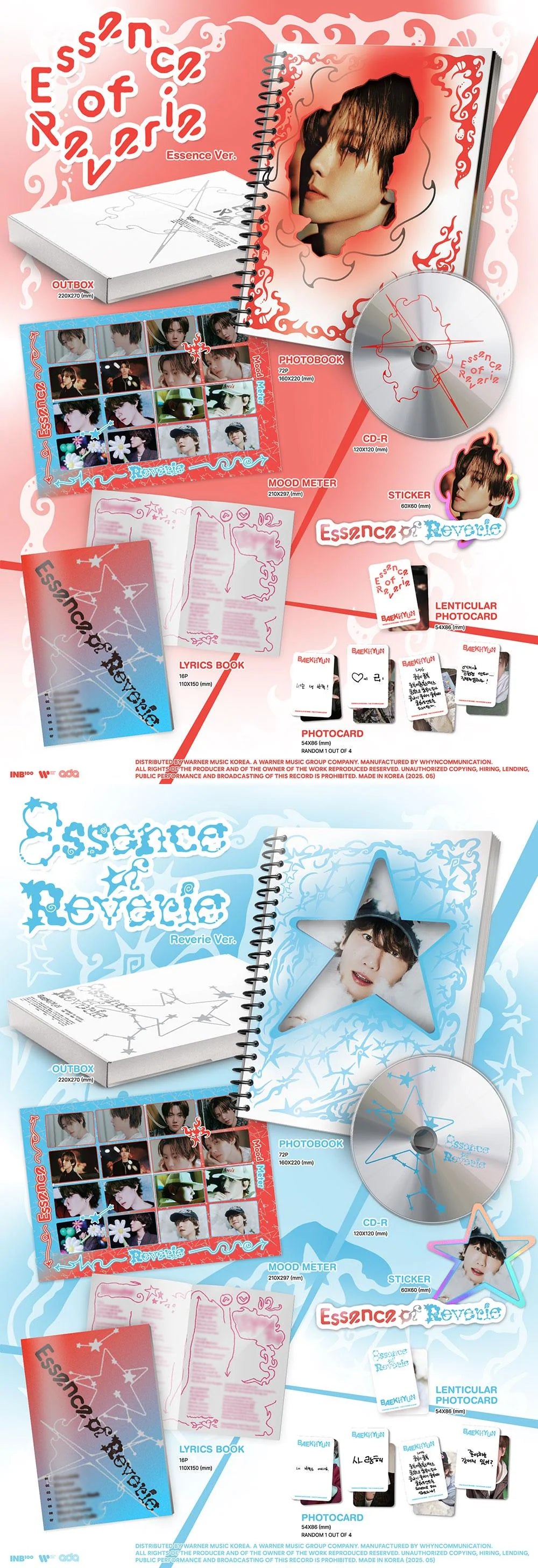 BAEKHYUN (EXO) - ESSENCE OF REVERIE (5th Mini Album) PHOTOBOOK