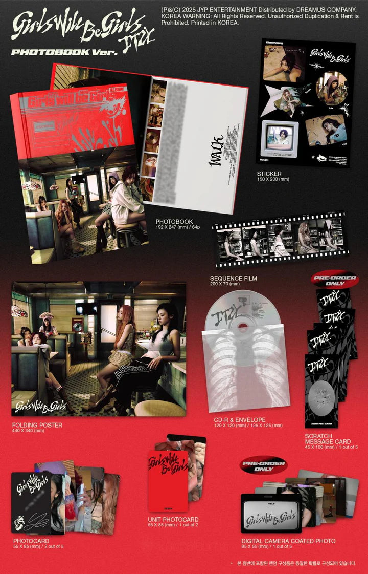 ITZY - GIRLS WILL BE GIRLS PHOTOBOOK Version