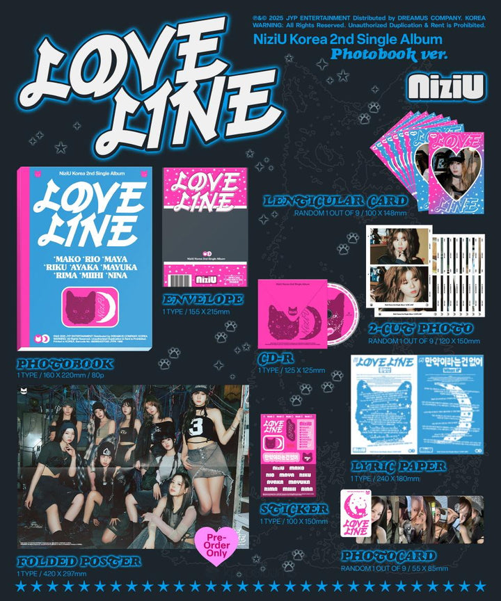 NIZIU - LOVE LINE (2nd Single Album) PHOTOBOOK
