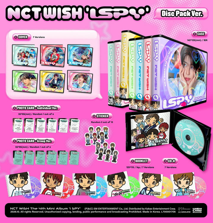 NCT WISH - I SPY (4th Mini Album) DISC PACK Version