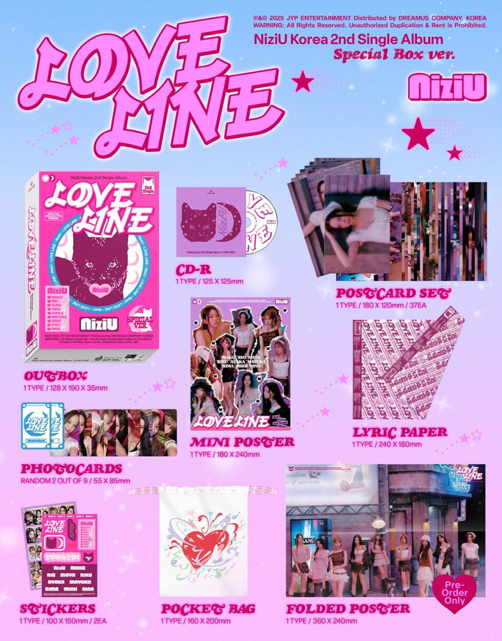 NIZIU - LOVE LINE (2nd Single Album) SPECIAL BOX