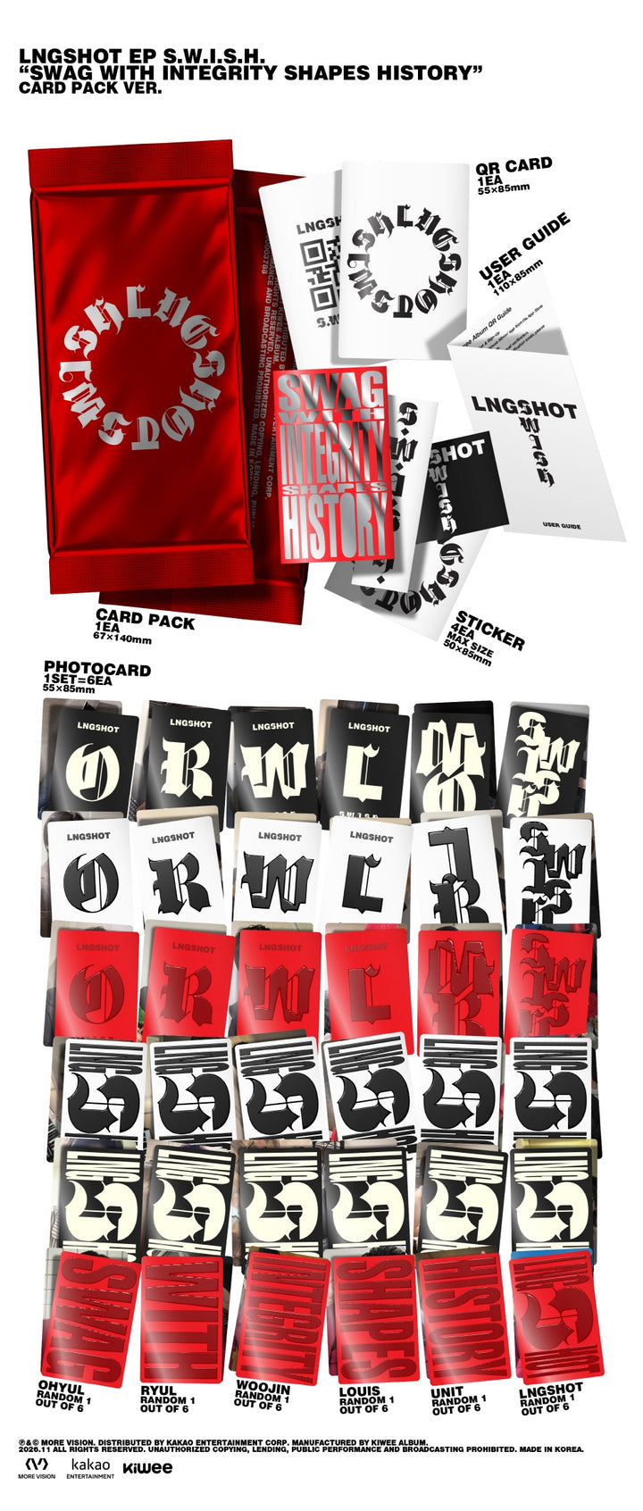 [PRE-VENTA] LNGSHOT - S.W.I.S.H. (EP Album) CARD PACK