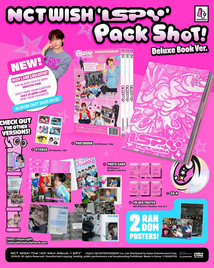 NCT WISH - I SPY (4th Mini Album) DELUXE BOOK Version