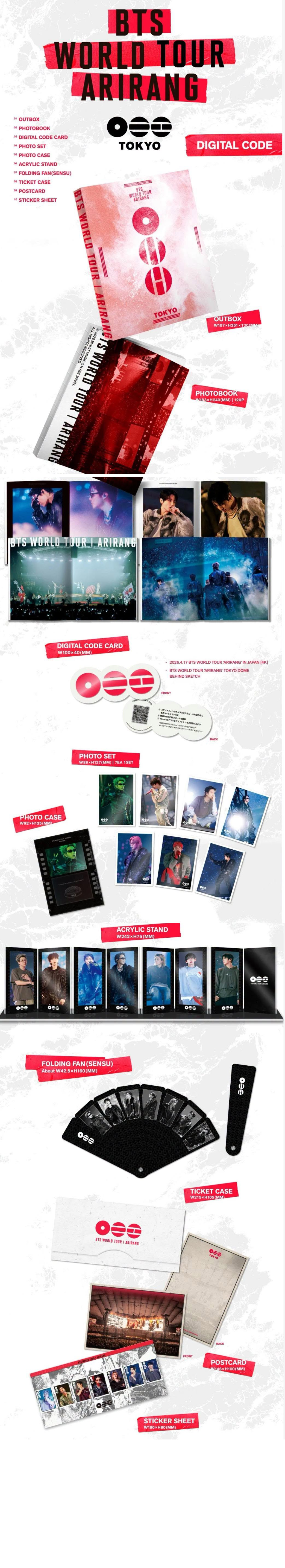 [PRE-VENTA] BTS - BTS WORLD TOUR 'ARIRANG' IN JAPAN [4K] DIGITAL CODE