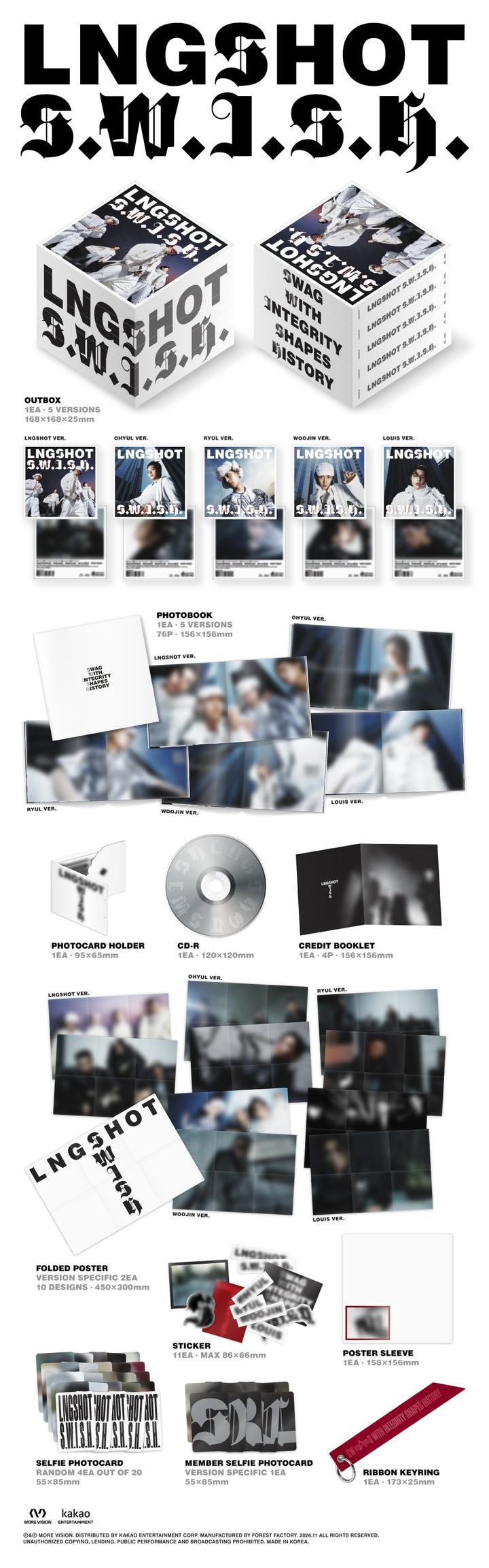 [PRE-VENTA] LNGSHOT - S.W.I.S.H. (EP Album) STANDARD