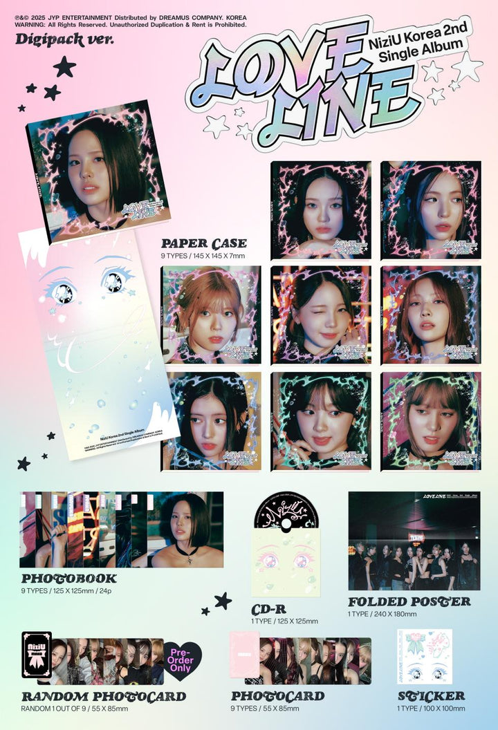 NIZIU - LOVE LINE (2nd Single Album) DIGIPACK