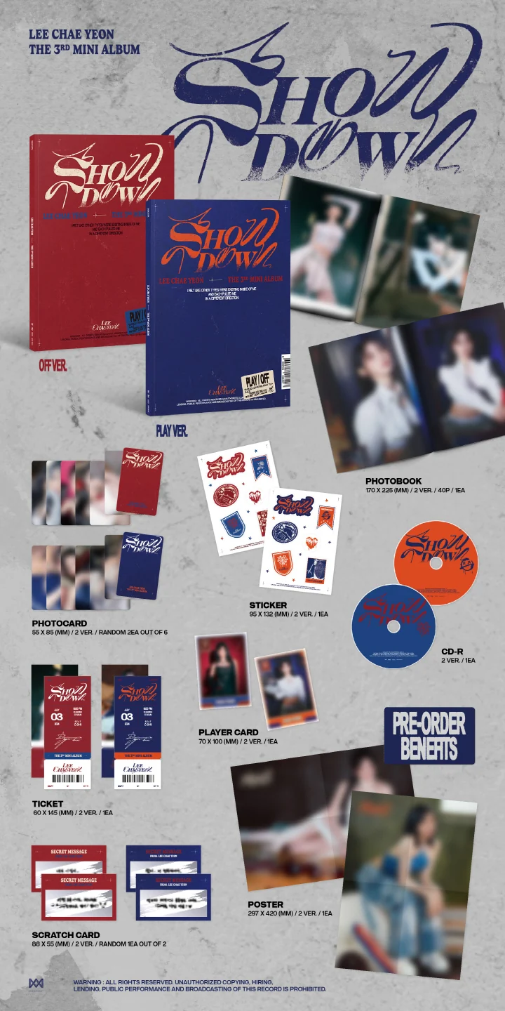 LEE CHAEYEON - SHOWDOWN (3rd Mini Album)