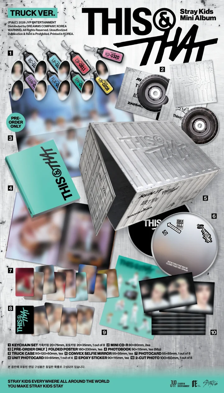 STRAY KIDS - THIS & THAT (10th Mini Album) TRUCK VERSION