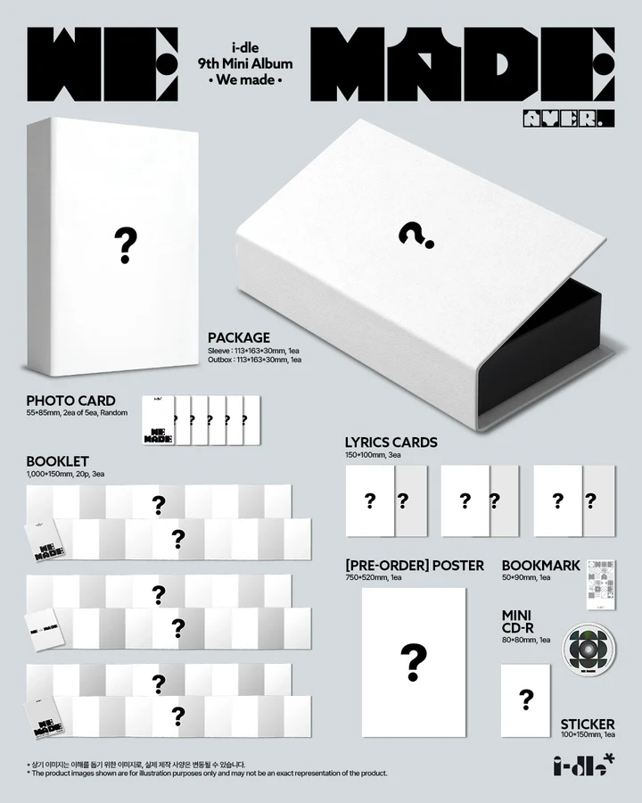 [PRE-ORDEN] I-DLE - WE MADE (9th Mini Album) A Version