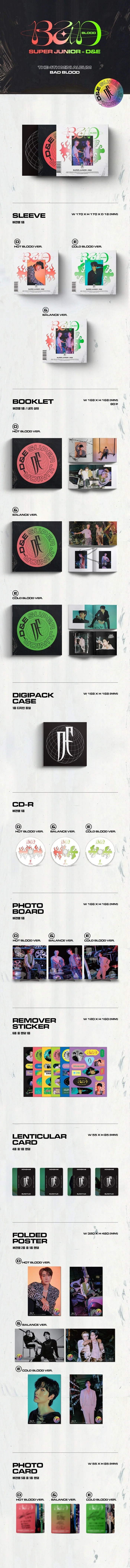 SUPER JUNIOR D&E - Bad Blood (4th Mini Album)
