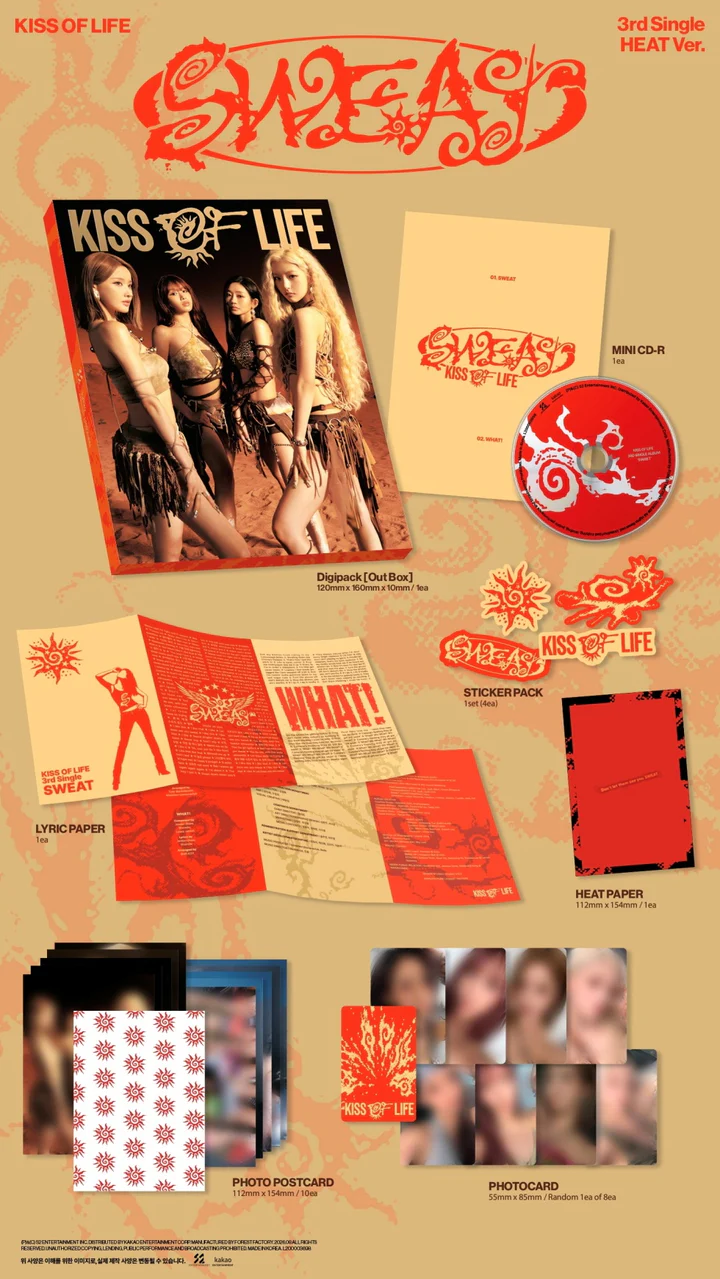 [PRE-VENTA] KISS OF LIFE - SWEAT (3rd Single Album)