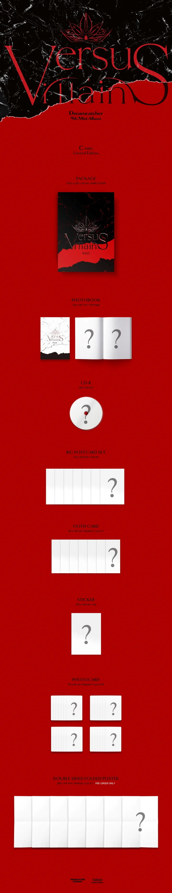 DREAMCATCHER - VillainS (9th Mini Album) LIMITED C