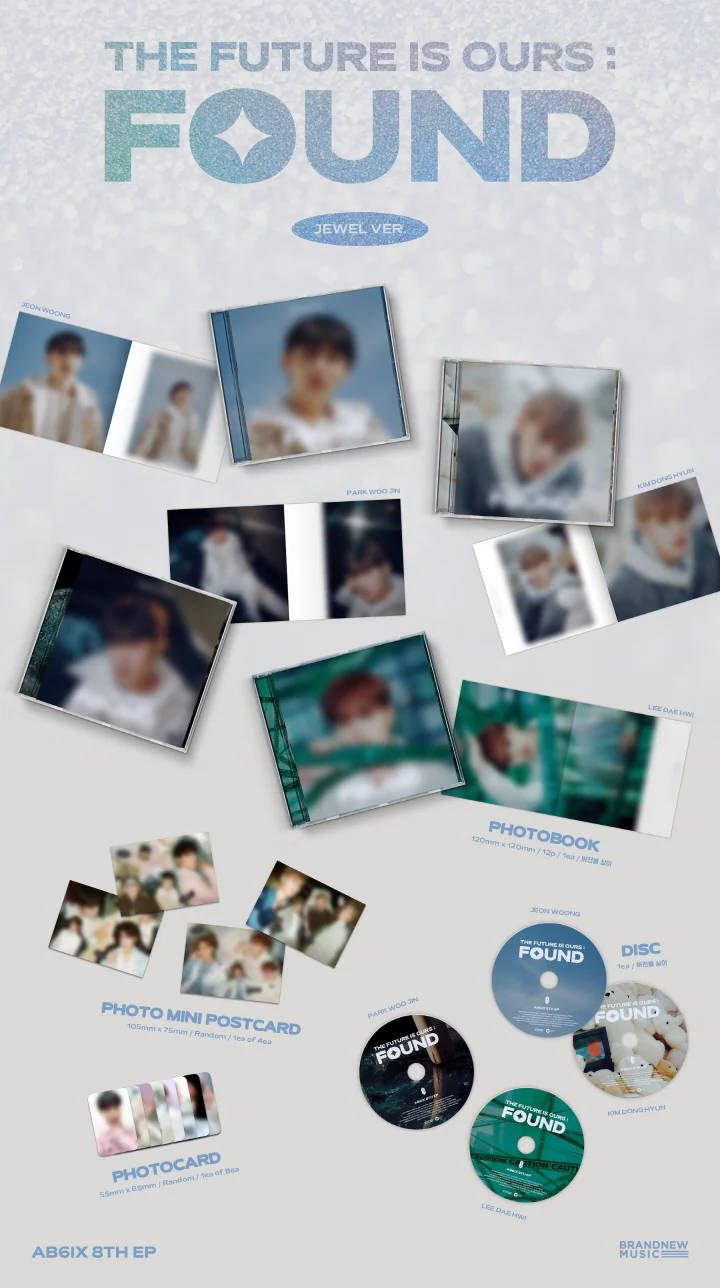 AB6IX - THE FUTURE IS OURS : FOUND (8th EP Album) JEWEL CASE