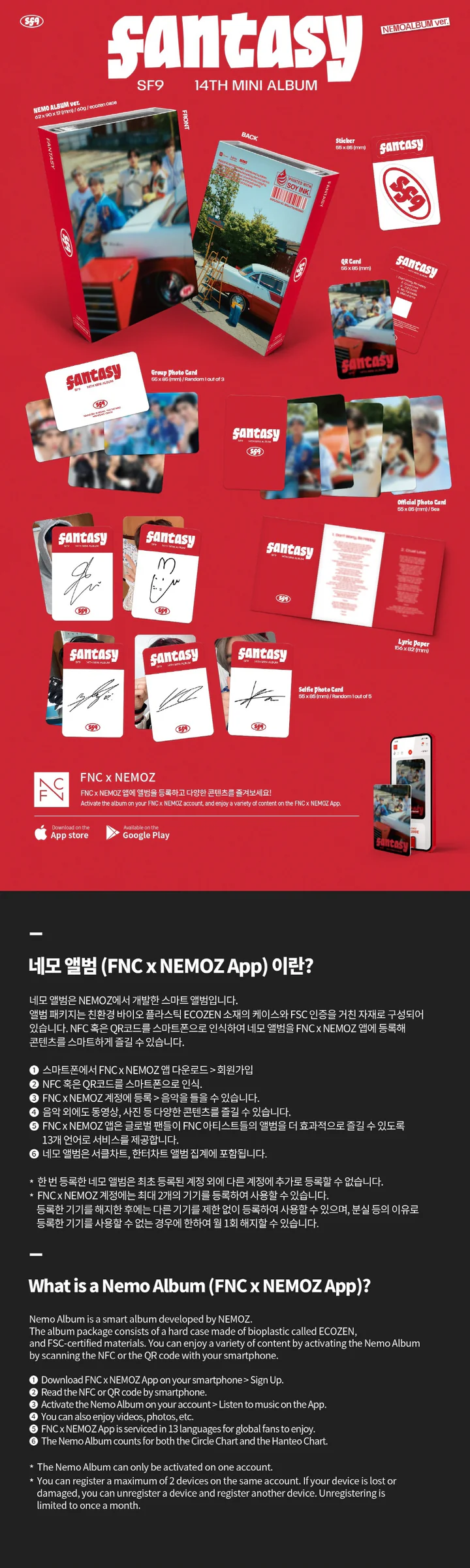 SF9 - FANTASY (14th Mini Album) NEMO ALBUM Version