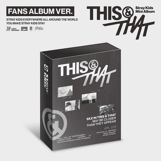 [PRE-VENTA] STRAY KIDS - THIS & THAT (10th Mini Album) FANS ALBUM VERSION