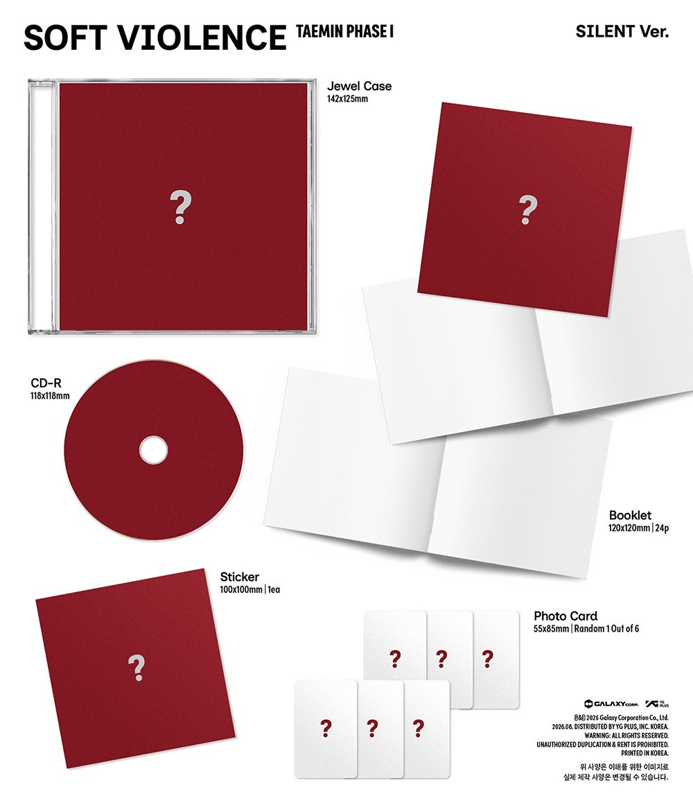 [PRE-VENTA] TAEMIN (SHINEE) - PHASE I : SOFT VIOLENCE Jewel Case