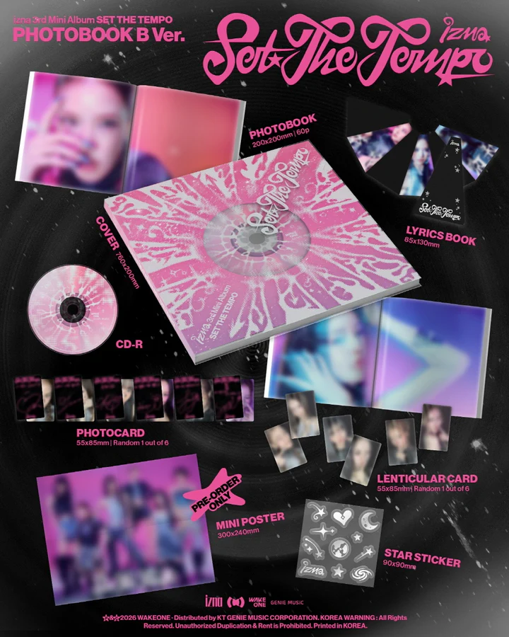 [PRE-ORDEN] IZNA - SET THE TEMPO (3rd Mini Album) PHOTOBOOK