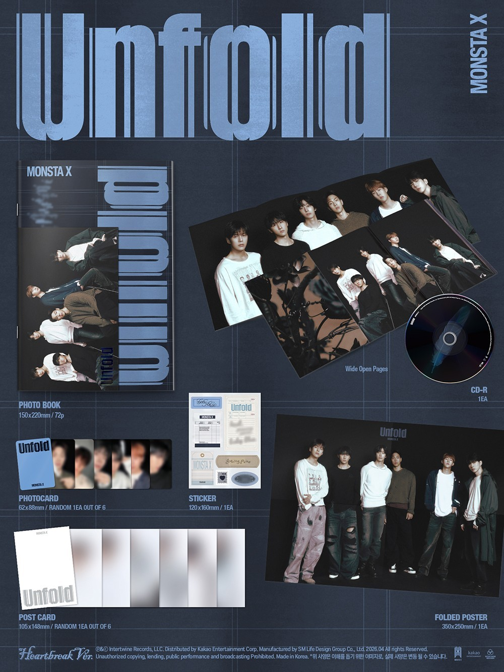 MONSTA X - Unfold (American Studio Album) PHOTOBOOK Version