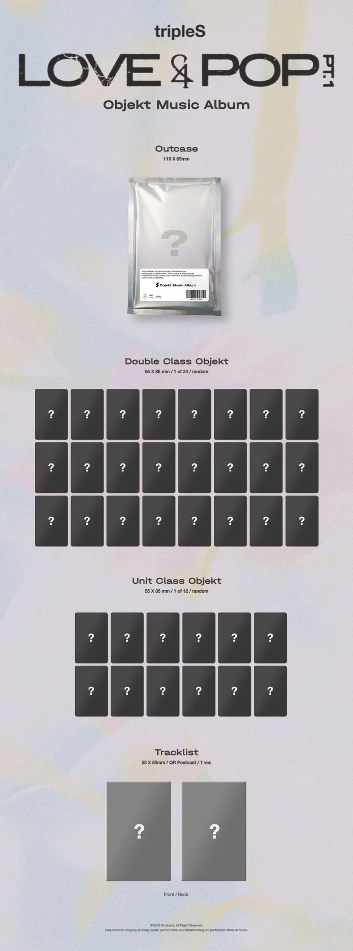 [PRE-ORDEN] TRIPLES - LOVE & POP PT.1 OBJEKT Music Album