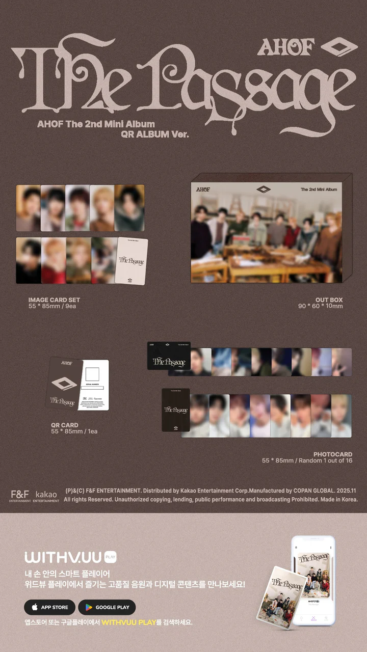 AHOF - THE PASSAGE (2nd Mini Album) QR Version