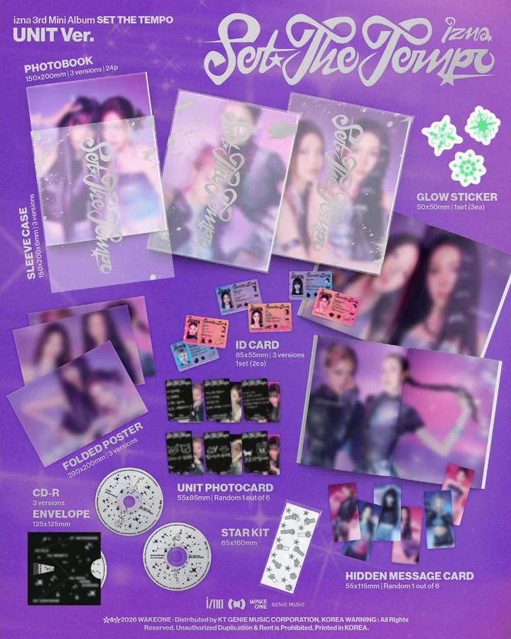 [PRE-ORDEN] IZNA - SET THE TEMPO (3rd Mini Album) UNIT