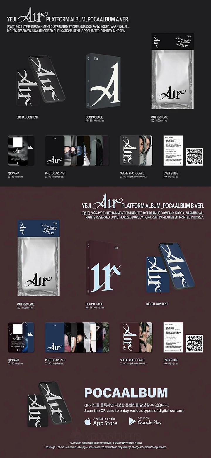 YEJI (ITZY) - AIR POCAALBUM VER.