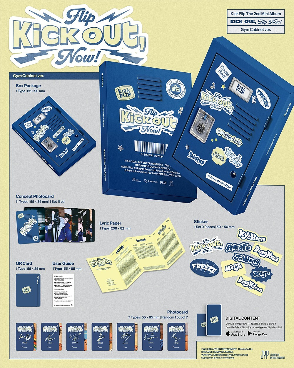 KICKFLIP - KICK OUT, FLIP NOW! (2nd Mini Album) QR Version