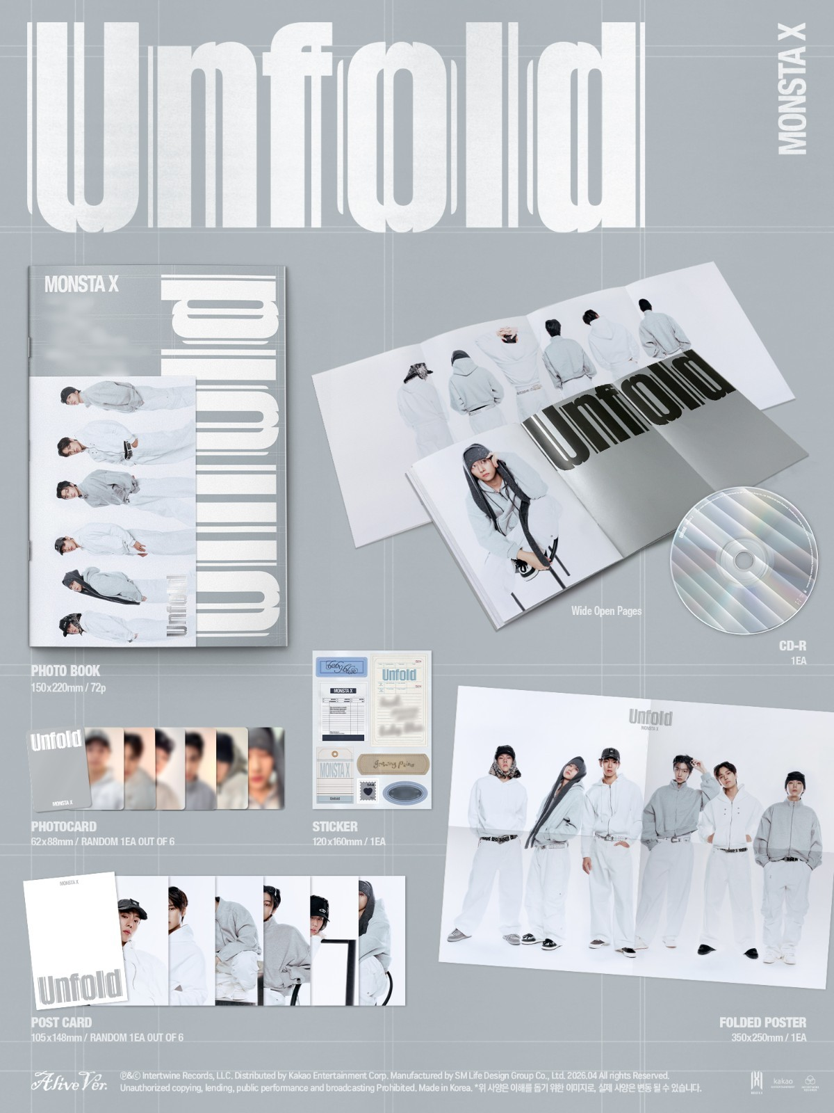 MONSTA X - Unfold (American Studio Album) PHOTOBOOK Version