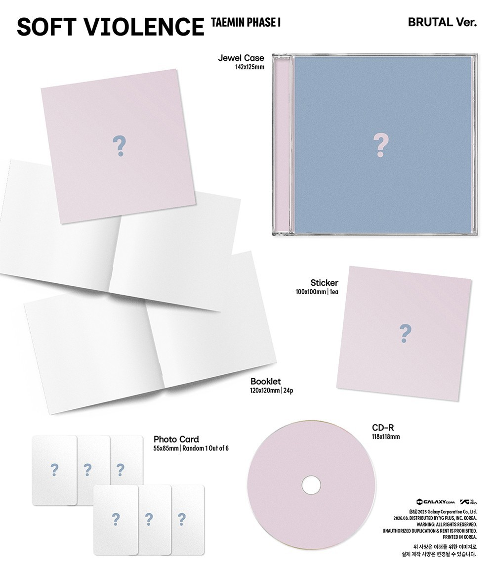 [PRE-VENTA] TAEMIN (SHINEE) - PHASE I : SOFT VIOLENCE Jewel Case