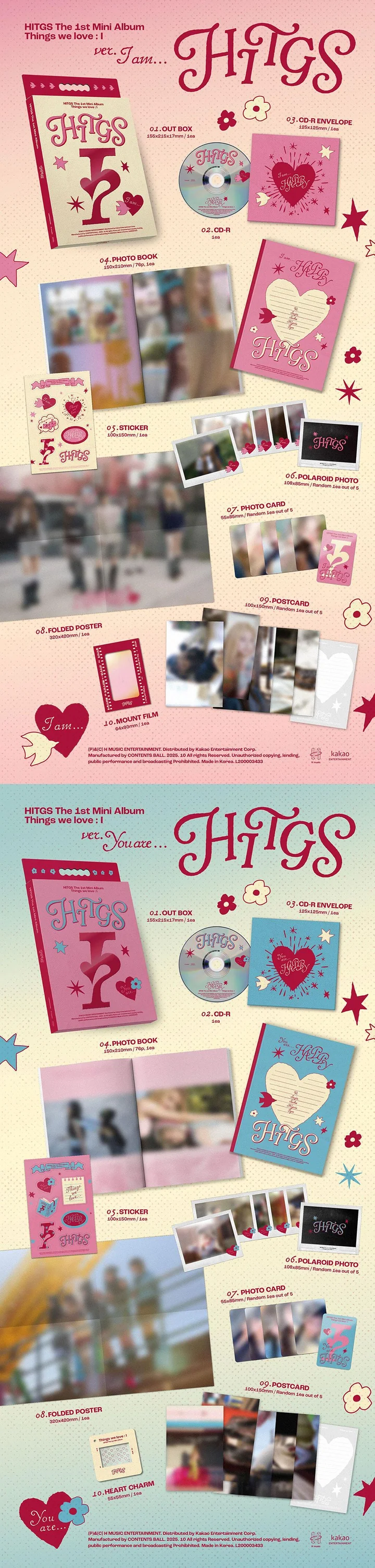 HITGS - THINGS WE LOVE : I (THE 1ST MINI Album)