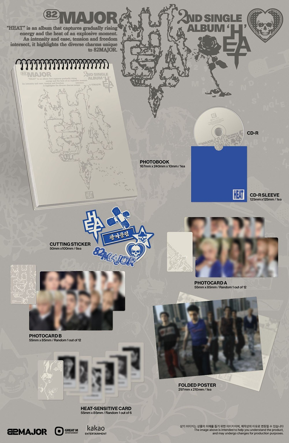[PRE-VENTA] 82MAJOR - HEAT (2nd Single Album)