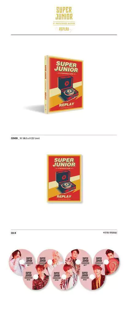 SUPER JUNIOR - Replay (8th Repackage Album) Normal Edition