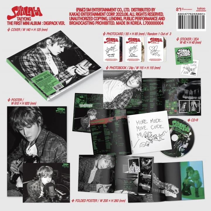 TAEYONG (NCT) - SHALALA (1st Mini Album) DIGIPACK
