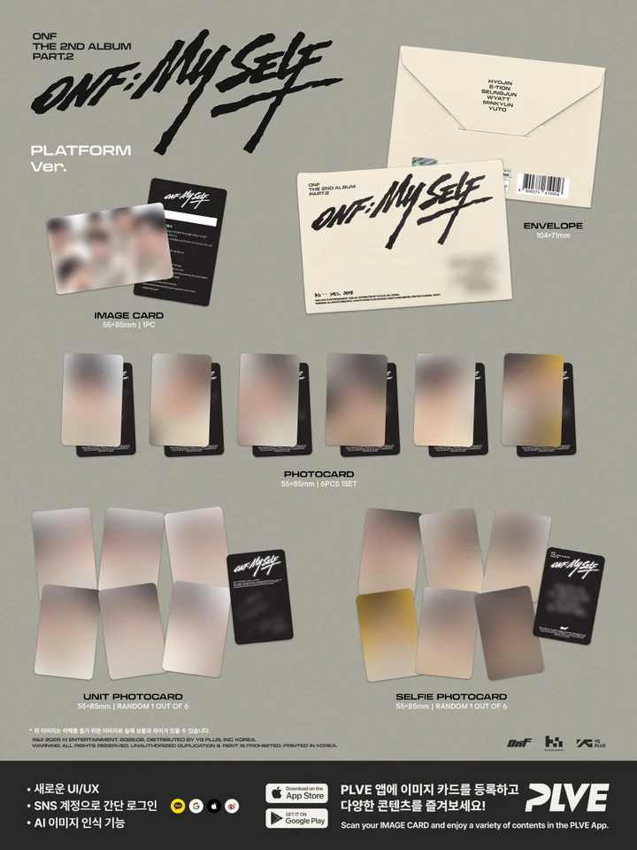 [PRE-ORDEN] ONF - ONF:MY SELF (2nd Album PART.2) PLATFORM